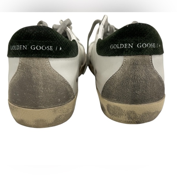 Golden Goose Women's Super Star White Leather Military NIB - Picture 7 of 11